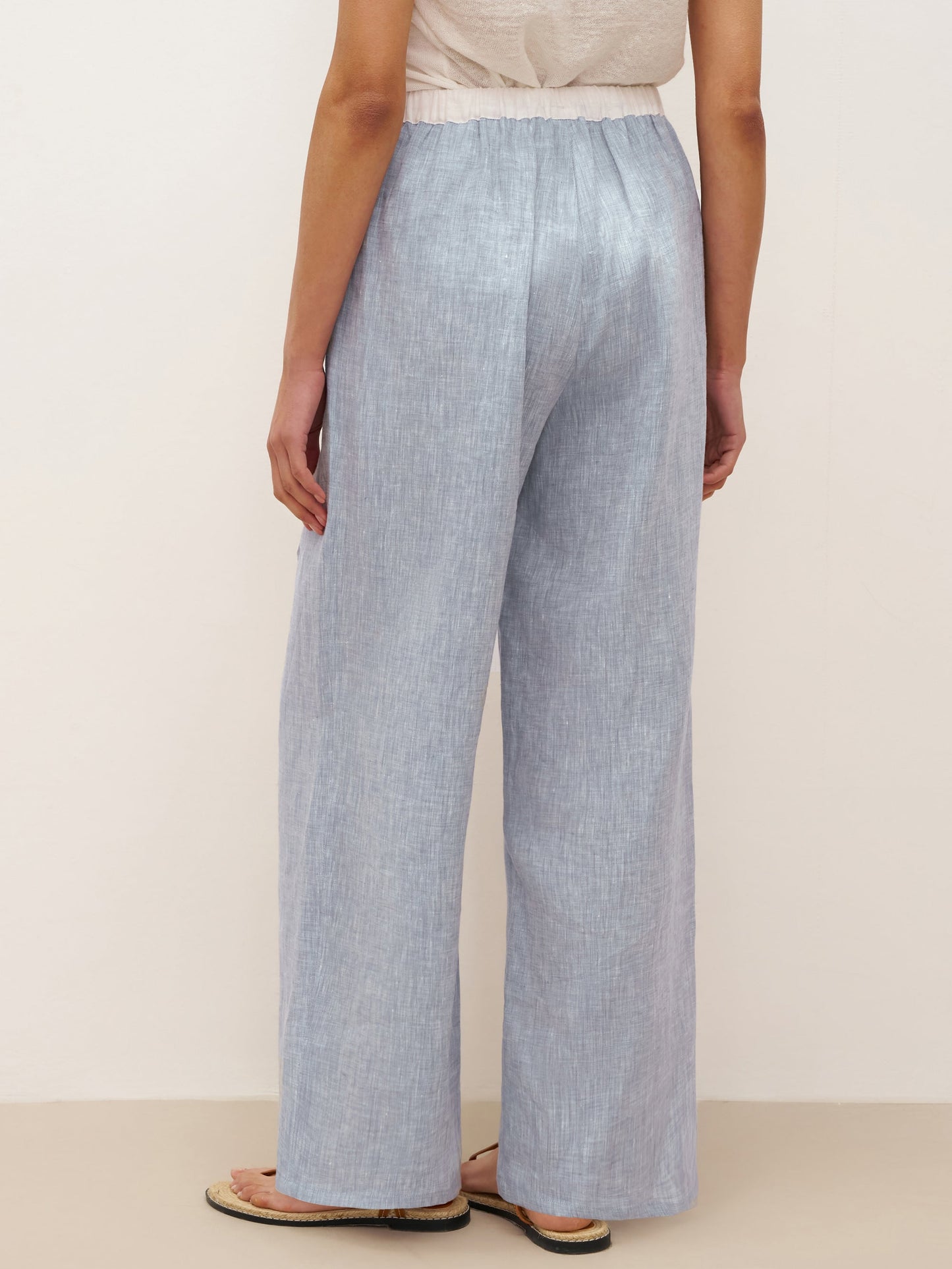 Ethan | Chic Elastic Waist Linen Pants for Women 4