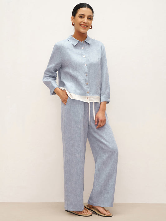 Ethan | Chic Elastic Waist Linen Pants for Women 8
