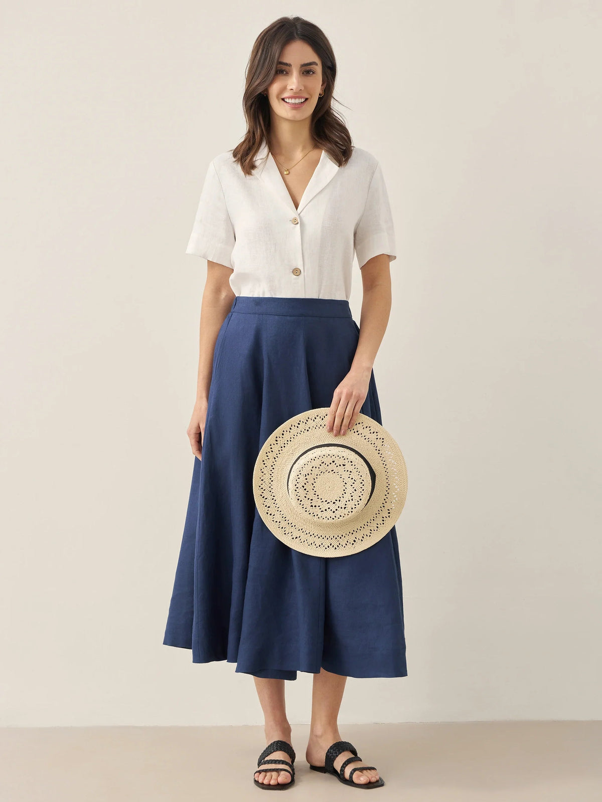 Ethan | Classic Relaxed Linen Short Sleeve Men's Shirt 6