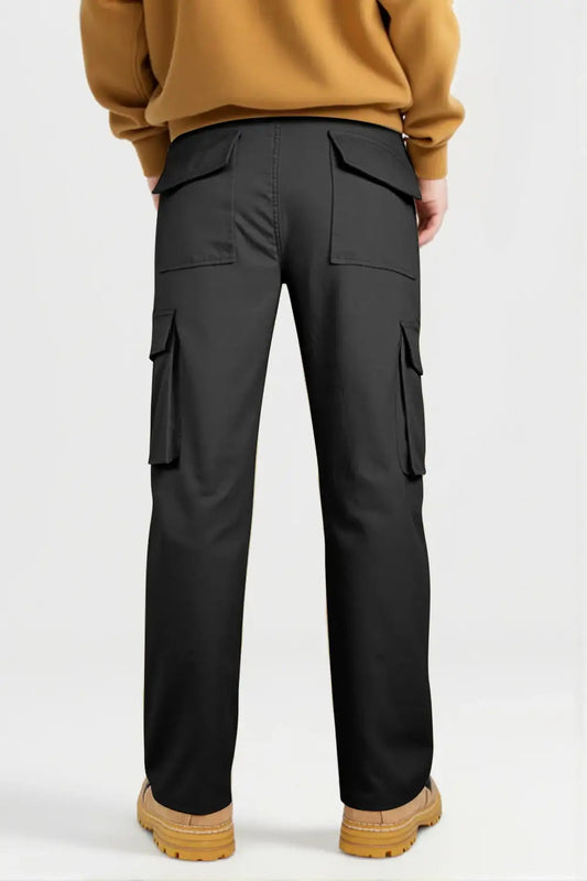 Ethan | Comfortable Black Cargo Pants for Men 2