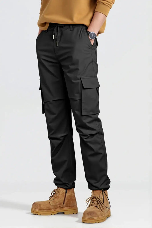Ethan | Comfortable Black Cargo Pants for Men 7