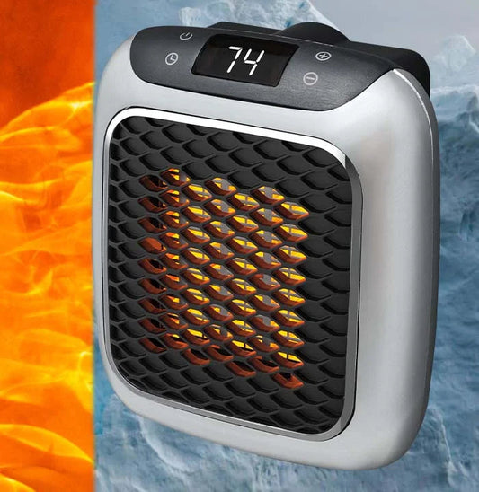 Compact | Electric Space Heater with Built-in Timer | Portable Design for Efficient Heating in Small Rooms 1