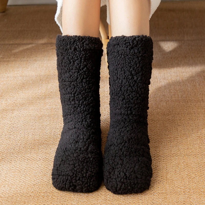 Ethan Collection | Fuzzy Slipper Socks for Men & Women with Plush Velvet Fabric | Cozy Comfort for Cold Days 7