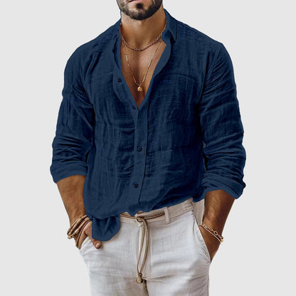 Ethan | Long-Sleeve Linen Shirt 2
