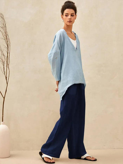 Ethan | Relaxed Comfortable Linen Pants for Women 3