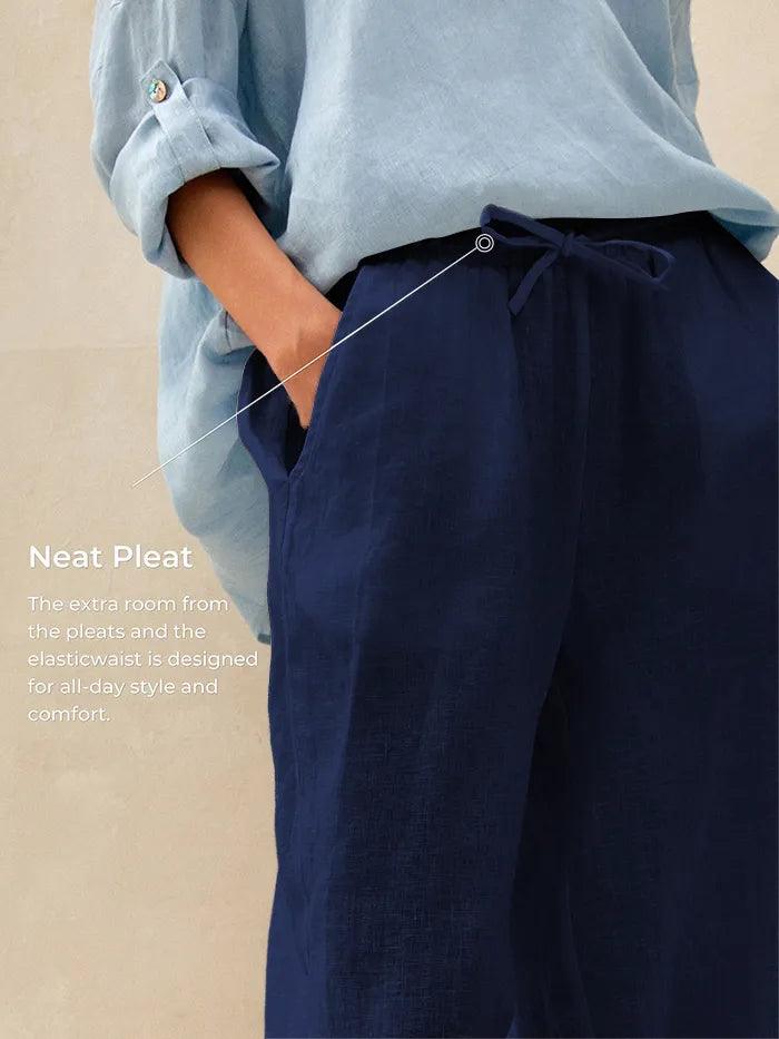 Ethan | Relaxed Comfortable Linen Pants for Women 4