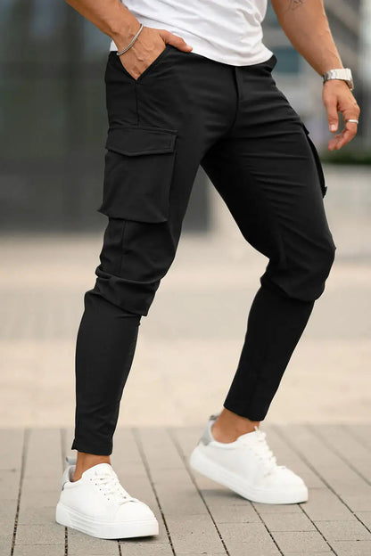 Ethan | Stylish Black Cargo Pants for Men 2