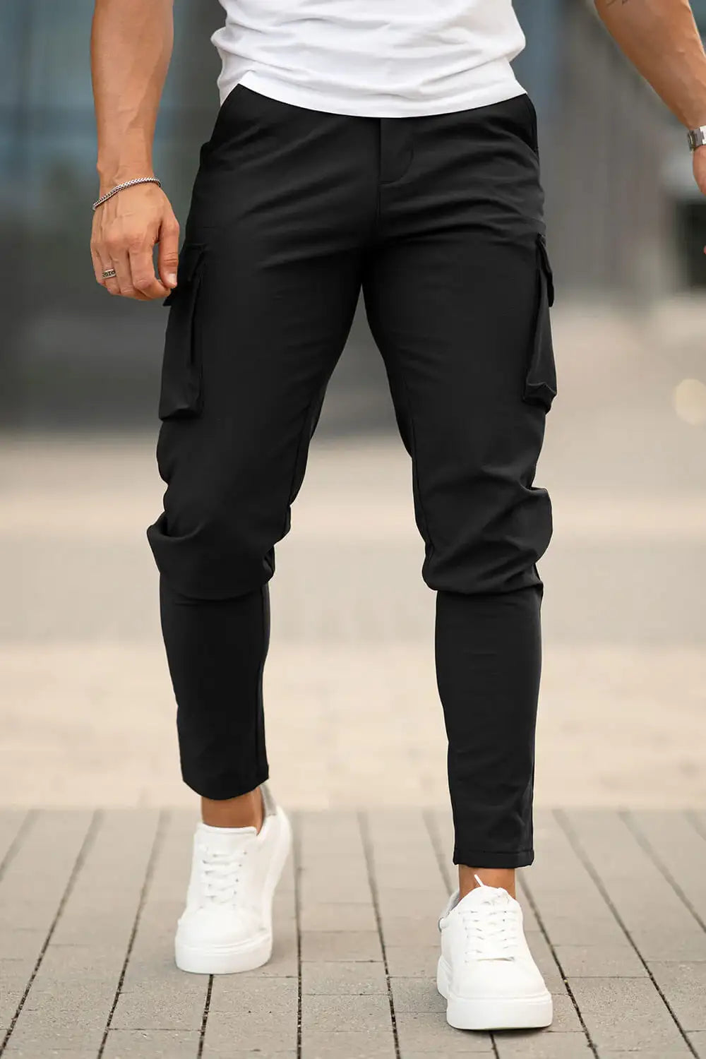 Ethan | Stylish Black Cargo Pants for Men 6