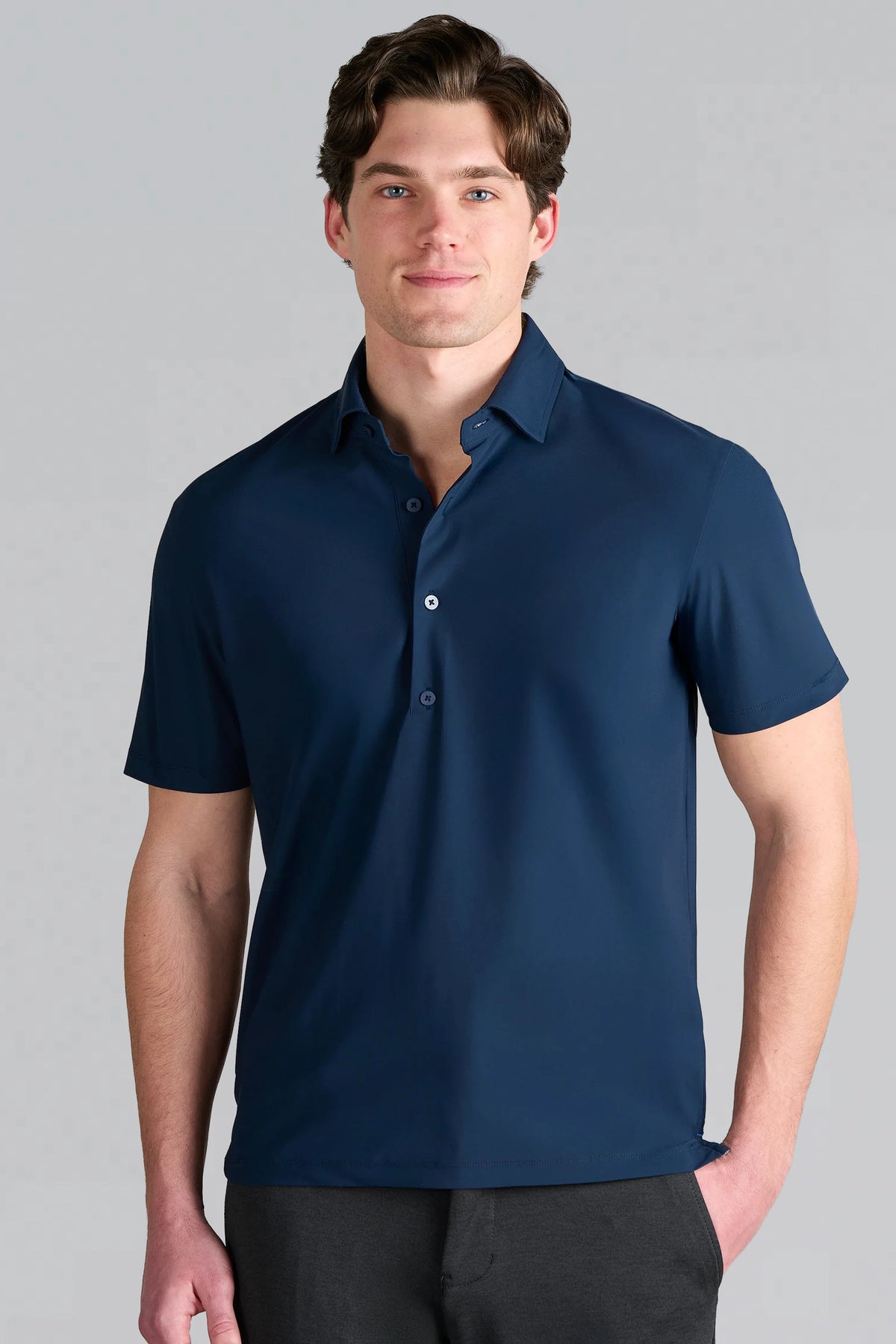 Ethan | Stylish Performance Navy Polo Shirt for Men 0