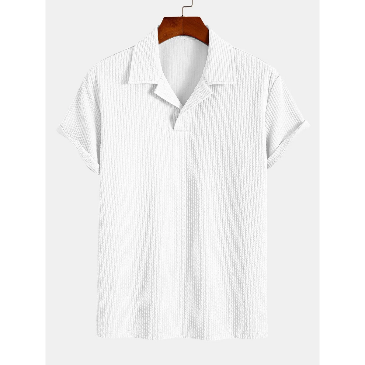 Ethan | Stylish Ribbed Polo Set with Pants 5