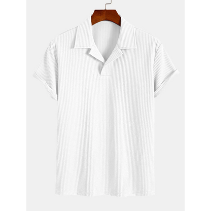 Ethan | Stylish Ribbed Polo Set with Pants 5