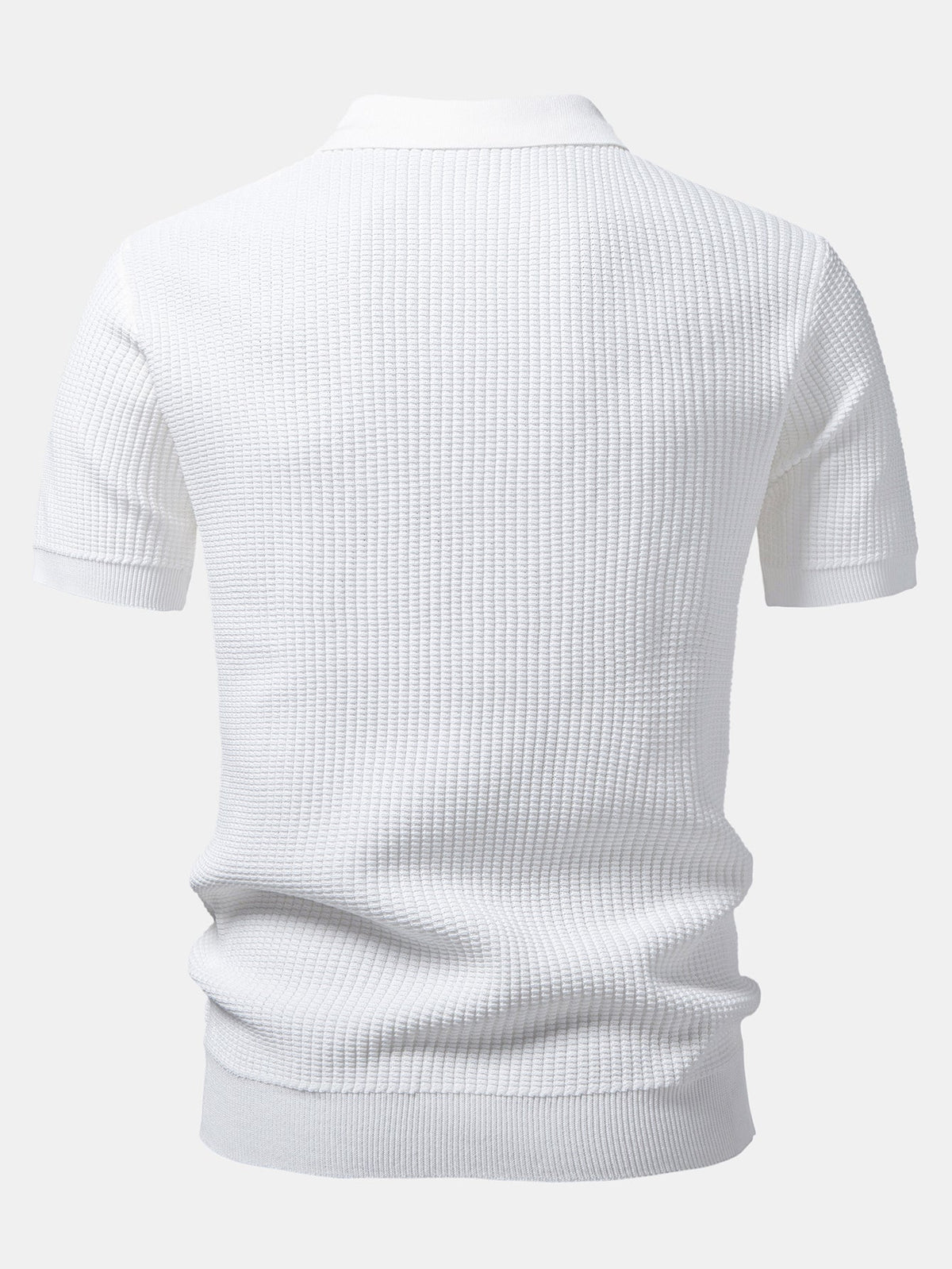 Ethan | Stylish Striped Polo Shirt And Waffle Pants Set 7