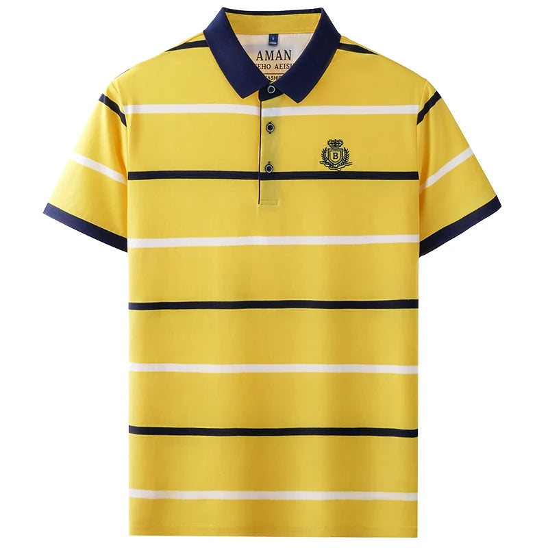 Ethan | Trendy Striped Polo Shirt for Men 4