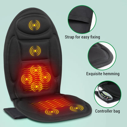 Heated Massage Cushion with Vibration & Custom Intensity | Portable Relief for Tired Muscles 3