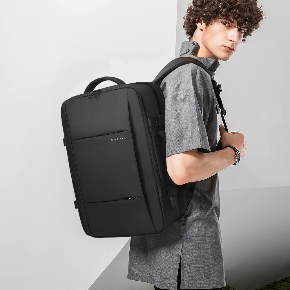 Expandable 26–45L Waterproof Travel Backpack with Laptop Sleeve & Duffle Carry 5