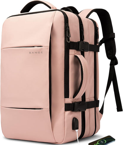 Expandable 26–45L Waterproof Travel Backpack with Laptop Sleeve & Duffle Carry 8