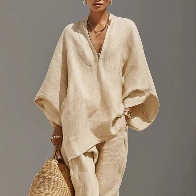 Fiona | Women's Batwing Wide Leg Matching Set 1