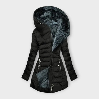 Fiora Long Puffer Coat | Oversized Hood, Plush Lining, Quilted Insulation 1