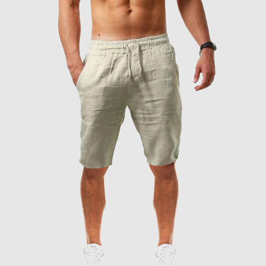 Fiorenzo | Relaxed Fit Linen Drawstring Shorts 0