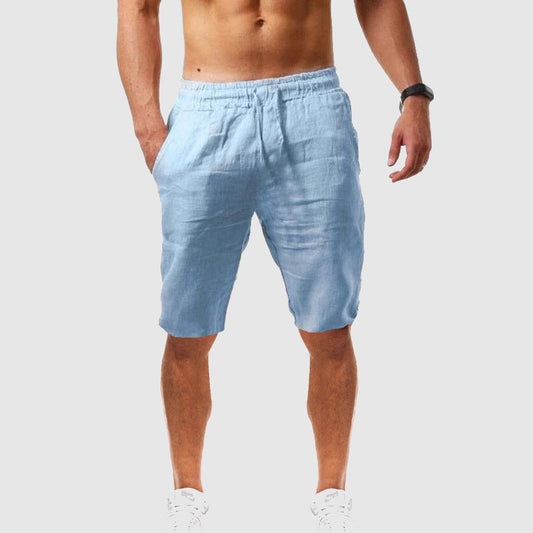 Fiorenzo | Relaxed Fit Linen Drawstring Shorts 1