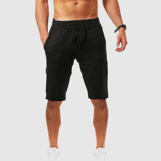 Fiorenzo | Relaxed Fit Linen Drawstring Shorts 2