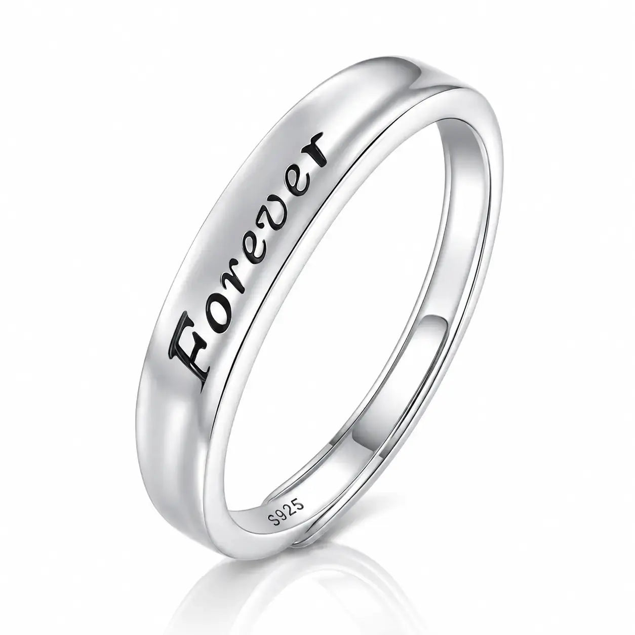 Forever Love Couple Ring Set - 925 Sterling Silver 3