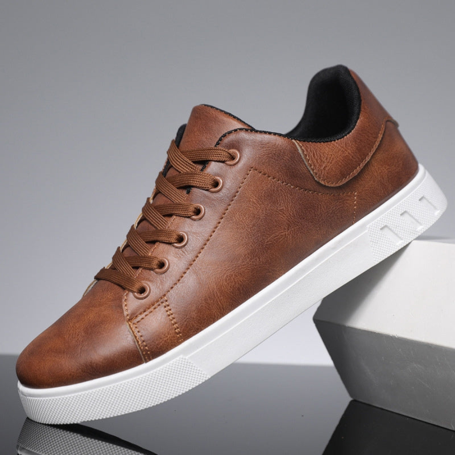Frank | Leather Lace-Up Sneakers 1