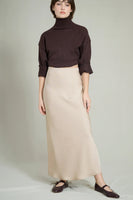 GABY BEIGE LONG SKIRT 0