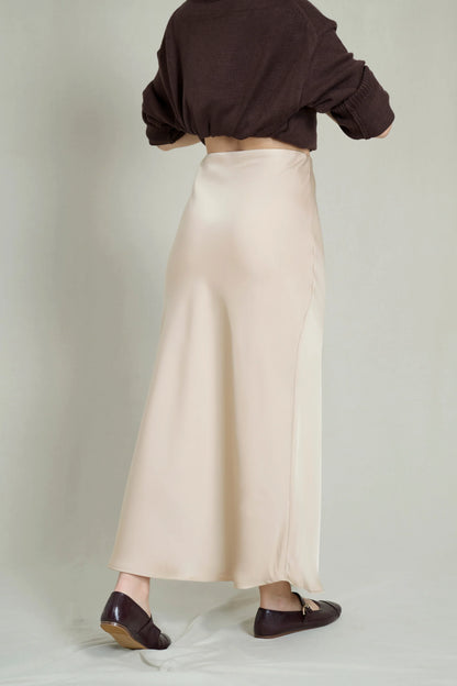 GABY BEIGE LONG SKIRT 2