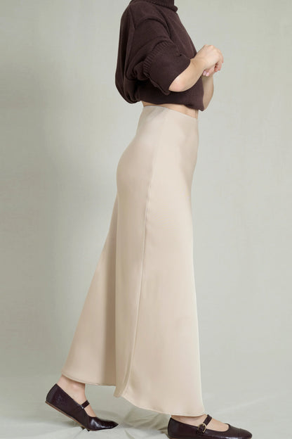 GABY BEIGE LONG SKIRT 3