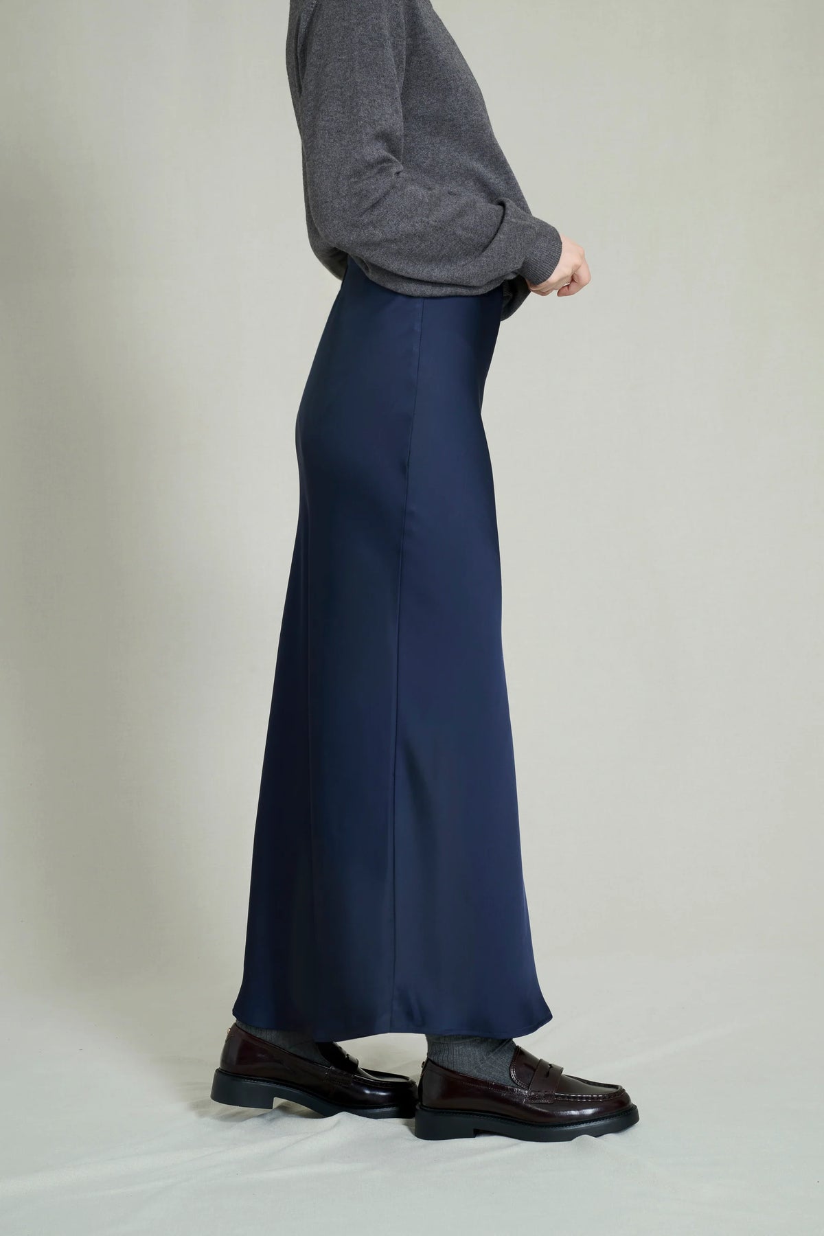 GABY NAVY LONG SKIRT 0