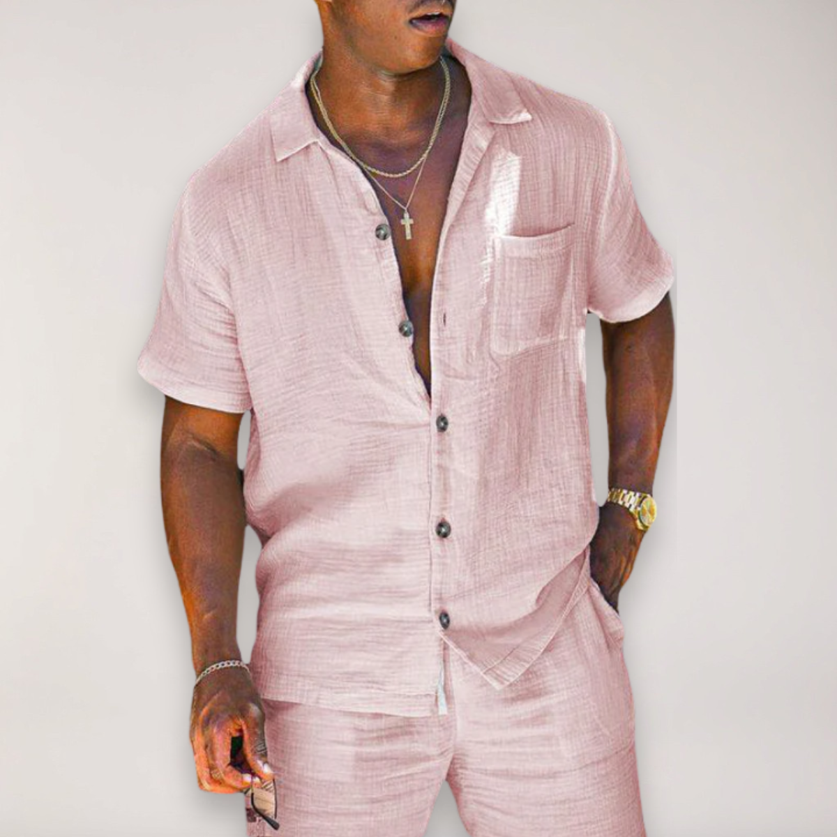 Gene | Men’s Two Piece Summer Relaxed Set 2