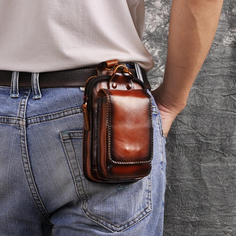 Genuine Leather Men’s Waist Pack 2