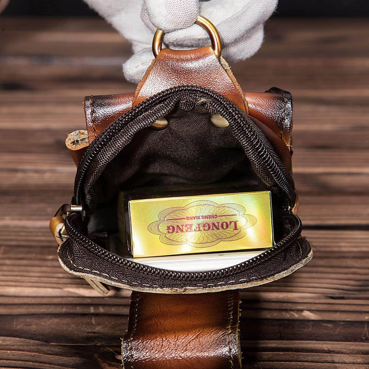 Genuine Leather Men’s Waist Pack 4