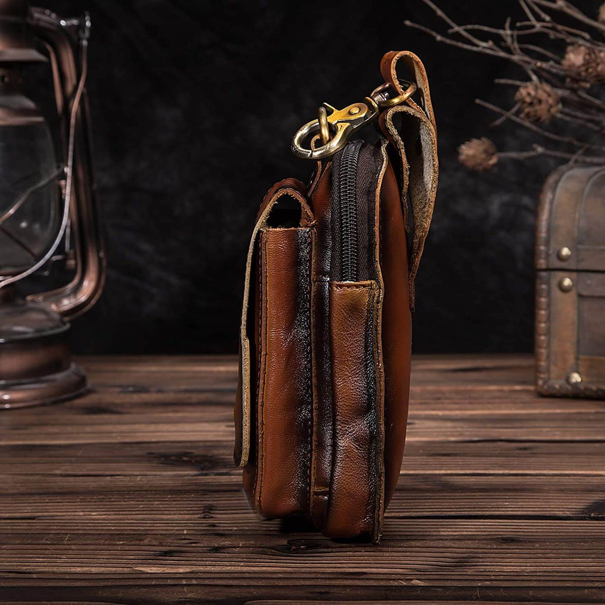 Genuine Leather Men’s Waist Pack 7