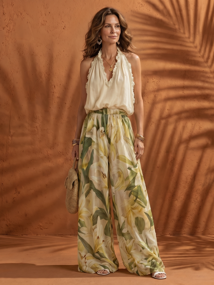 Gina | Halter Neck Two Piece Set 1