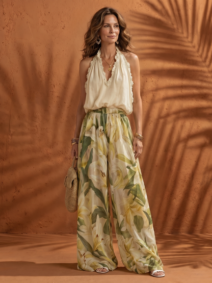 Gina | Halter Neck Two Piece Set 1