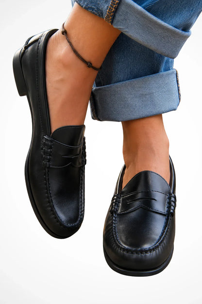 Glenna Loafers for Women | Orthopedic Leather Slip-On Penny Design 2