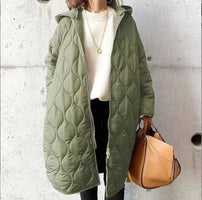 Glenora Women's Coat | Quilted Black Puffer Jacket with Adjustable Hood 0
