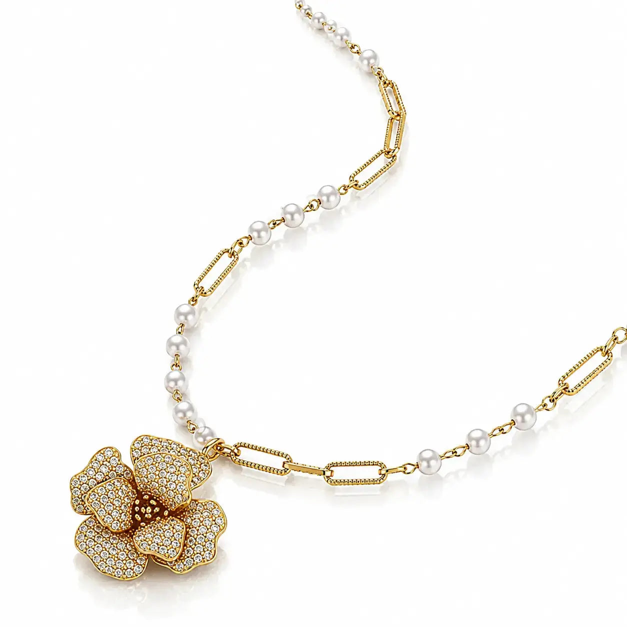 Golden Bloom Crystal Set - 14K Gold Plated 5