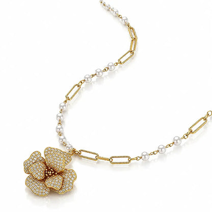 Golden Bloom Crystal Set - 14K Gold Plated 5