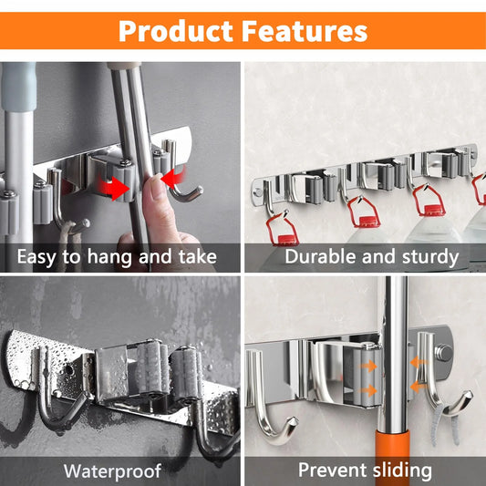 Goodinary® Broom Holder Rack 2