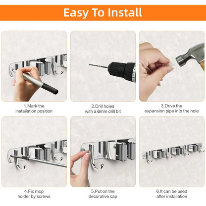 Goodinary® Broom Holder Rack 4