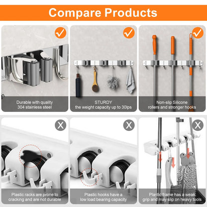 Goodinary® Broom Holder Rack 5