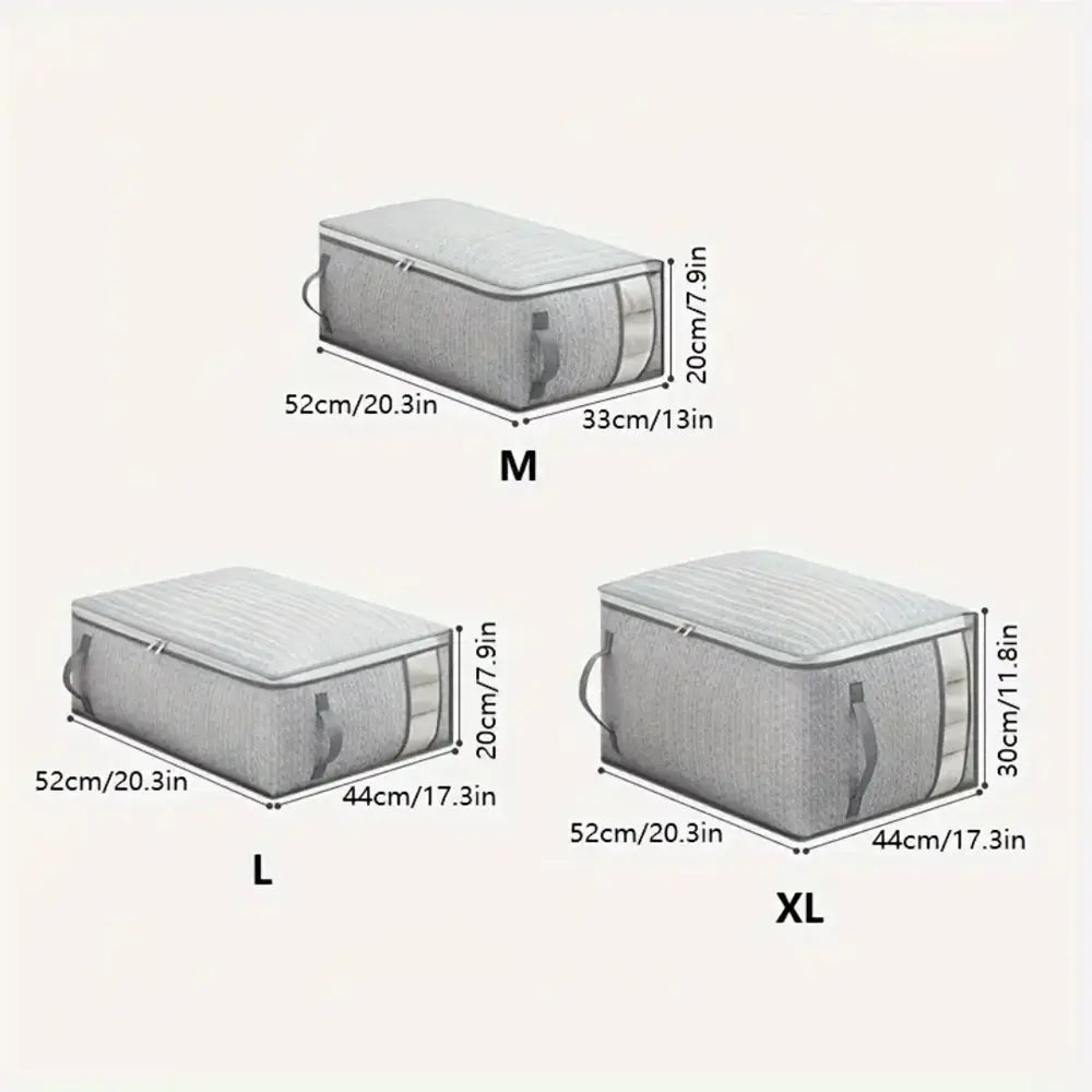 Goodinary® Foldable Quilt Wardrobe Clothes Storage Bag (2Pcs) 6