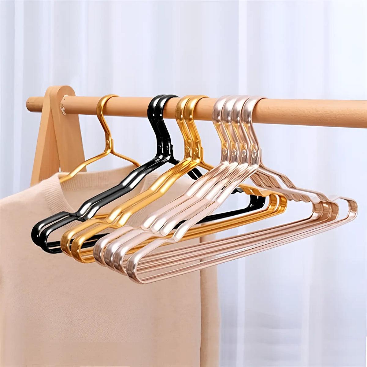 Goodinary® Gold Plated Metal Hangers Set (10pcs) 5