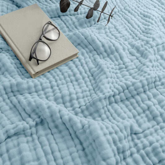 Goodinary® Lightweight Cotton Muslin Throw Blanket 3