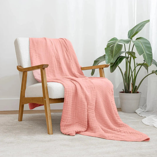 Goodinary® Lightweight Cotton Muslin Throw Blanket 8