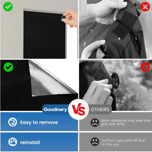 Goodinary® Magnetic Blackout Window Shades 2