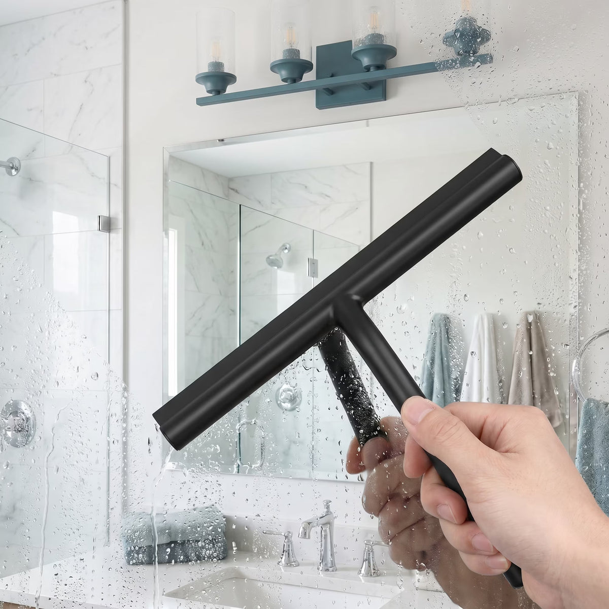 Goodinary® Modern Shower Squeegee with Silicone Blade 3